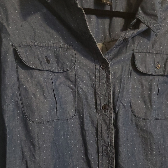 Plus size denim button down - Picture 2 of 2